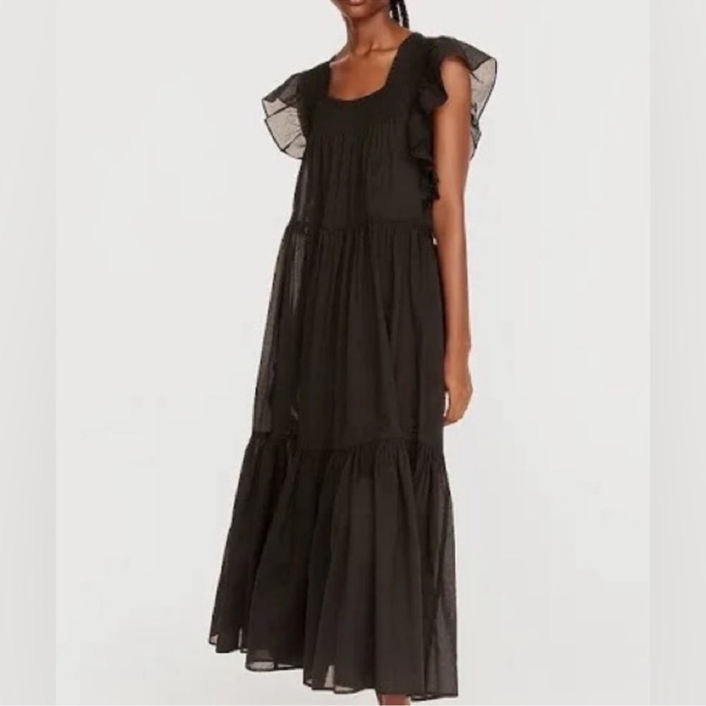 J.Crew cover-up/ swim dress hundred percent lightweight cotton flutter sleeves